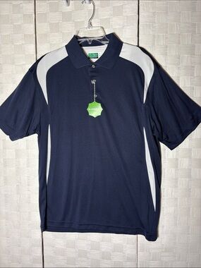 Hogan Navy and White Performance Polo